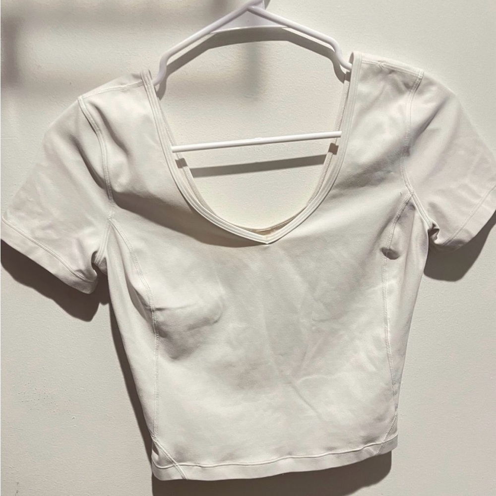 Trending Lululemon Align Top. Super cute with jeans! Classic white.